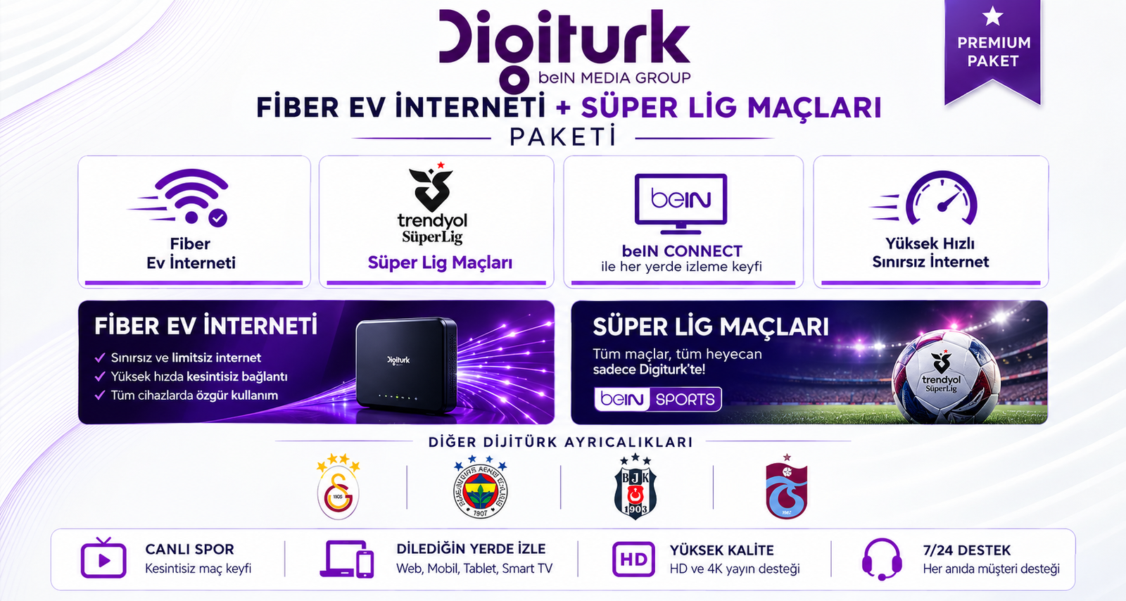 35 Mbps Ev İnterneti + Digiturk